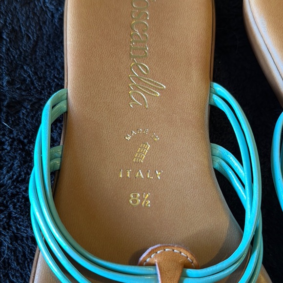 Women's Sandals - Turquoise and Tan - Picture 4 of 4